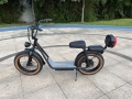 1000W 20inch Two Seats Electric Scooter With Rear Storage Box