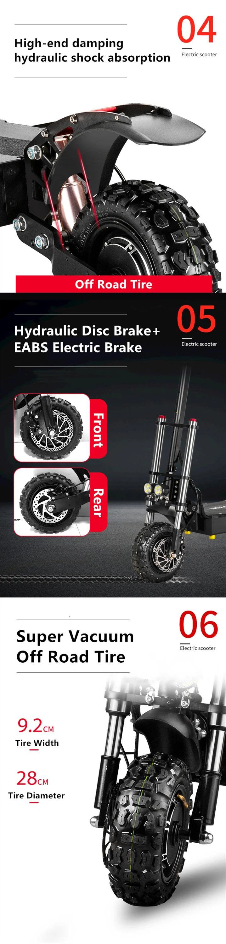 6000W off road adult scooter 2